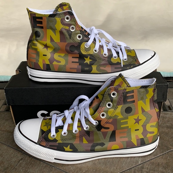 CONVERSE CTAS HI DARK MOSS/BLACK/WHITE WMNS - Picture 3 of 14